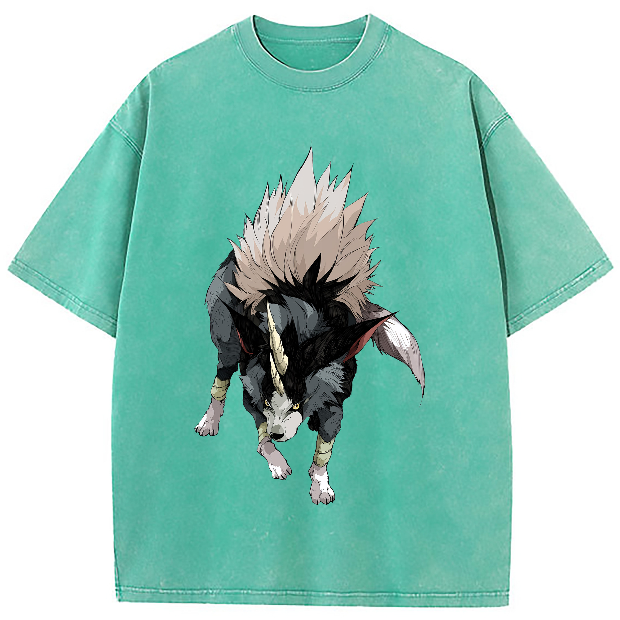 （画像用） 転スラ Regarding Reincarnated to Slime 綿100% ヴィンテージ風 半袖Tシャツ（フロントプリント）
